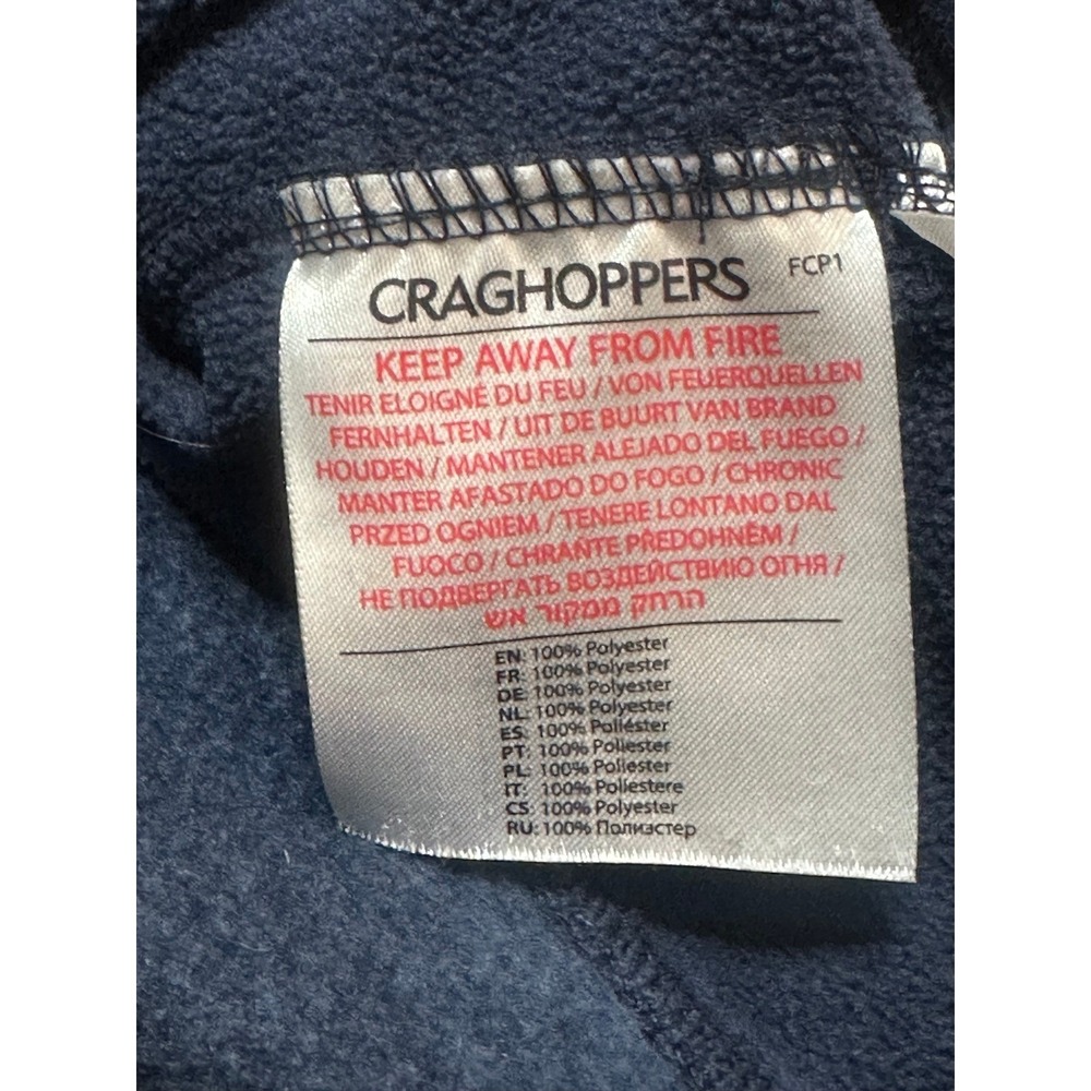 Craghoppers Mens Galway Full Zip Fleece Hoodie Jacket Navy Blue Sz 2XL - Picture 8 of 11